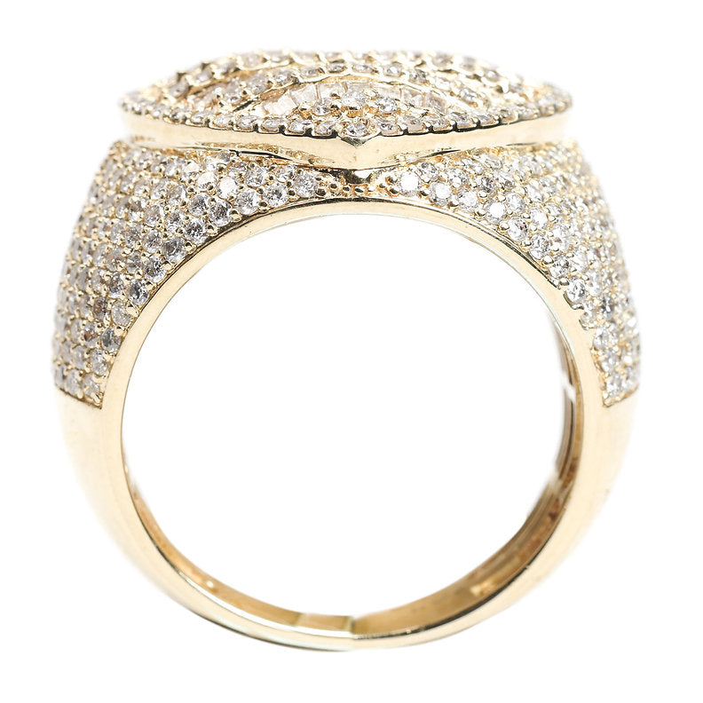 14K BAGUETTE HEART RING