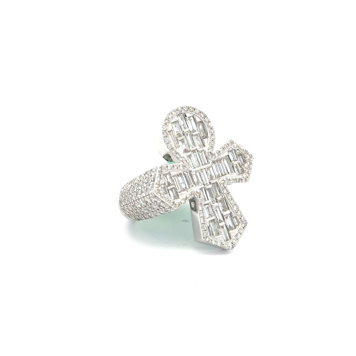 DIAMOND ANKH RING