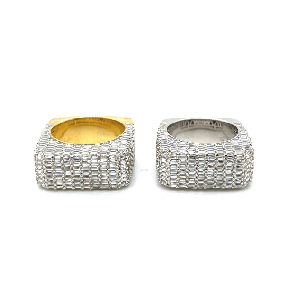 7 FRONT ROW BAGUETTE RING