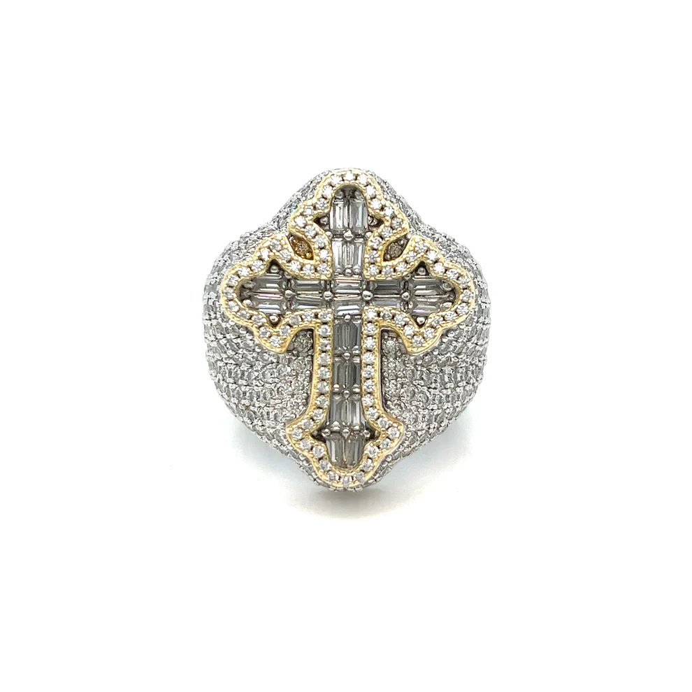 LOVE BAGUETTES CROSS RING