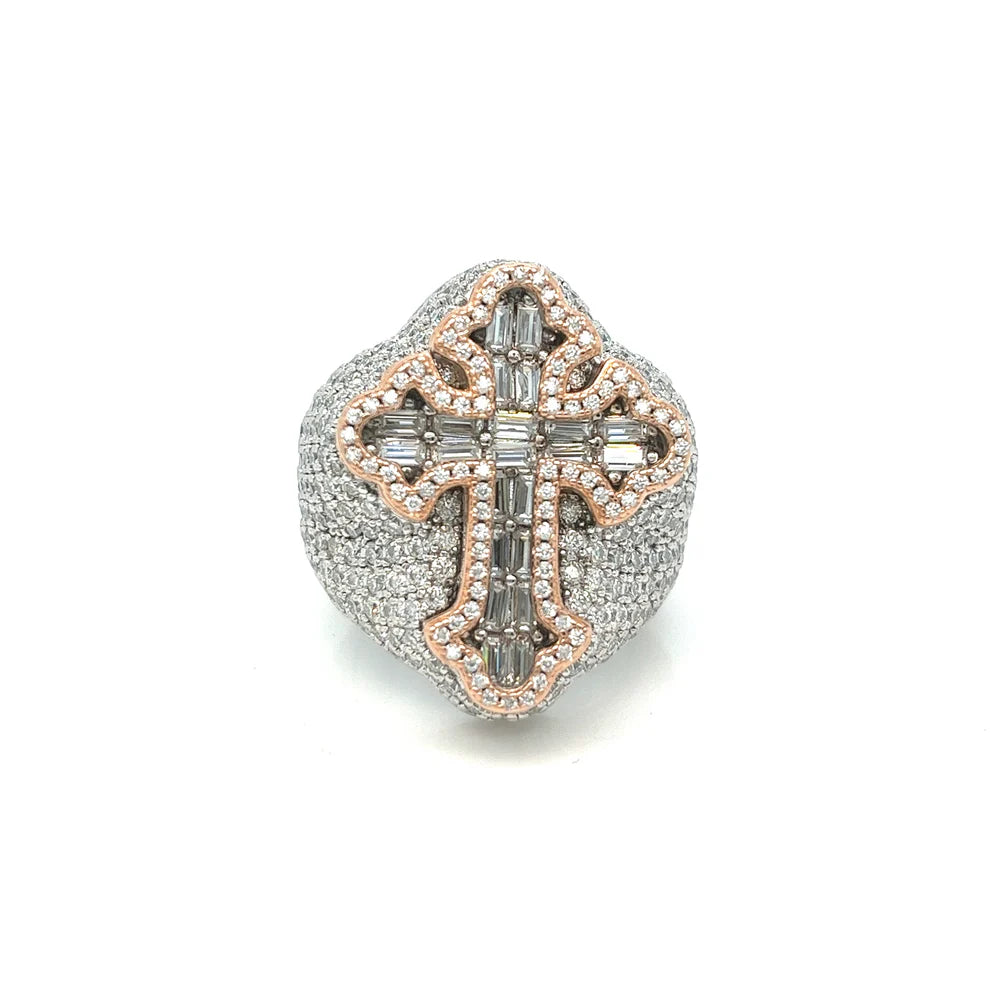 LOVE BAGUETTES CROSS RING