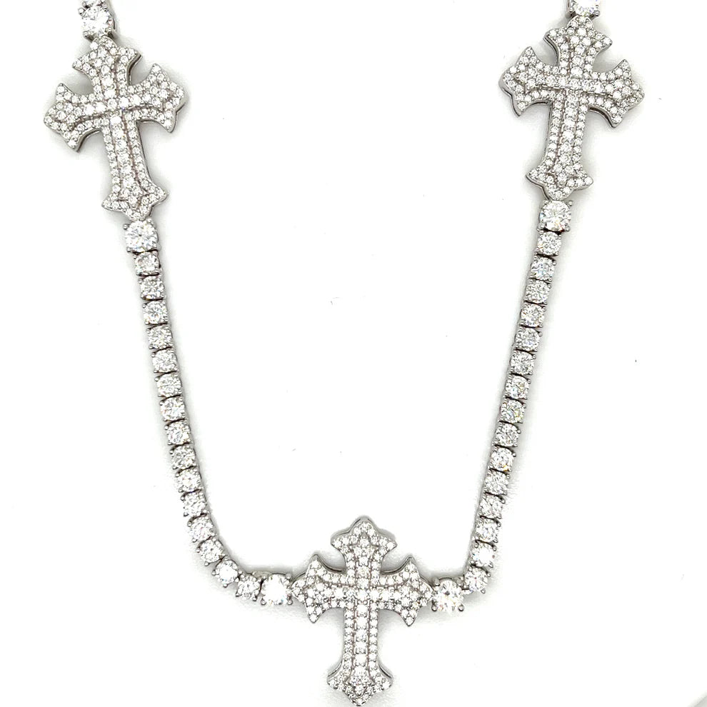 3MM TENNIS CROSS CHAIN
