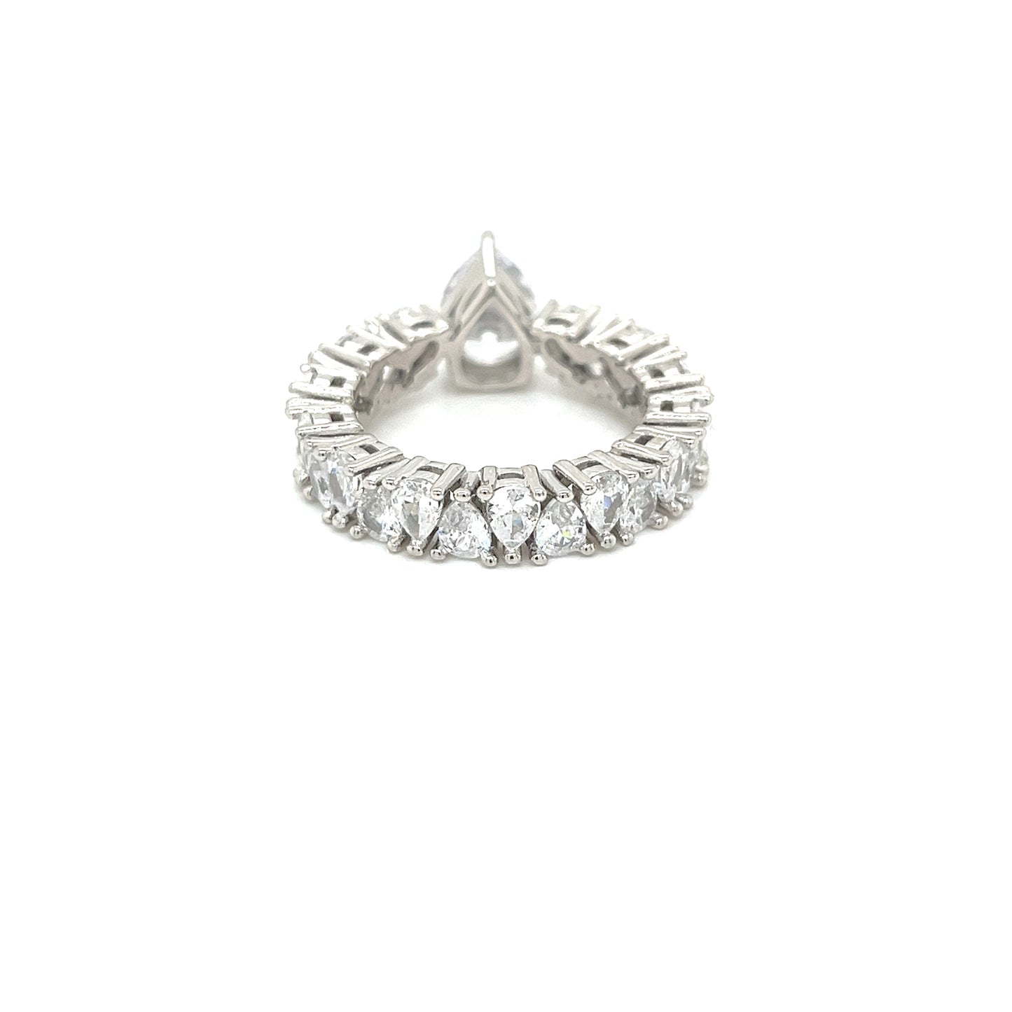 PEAR CLUSTER ETERNITY RING