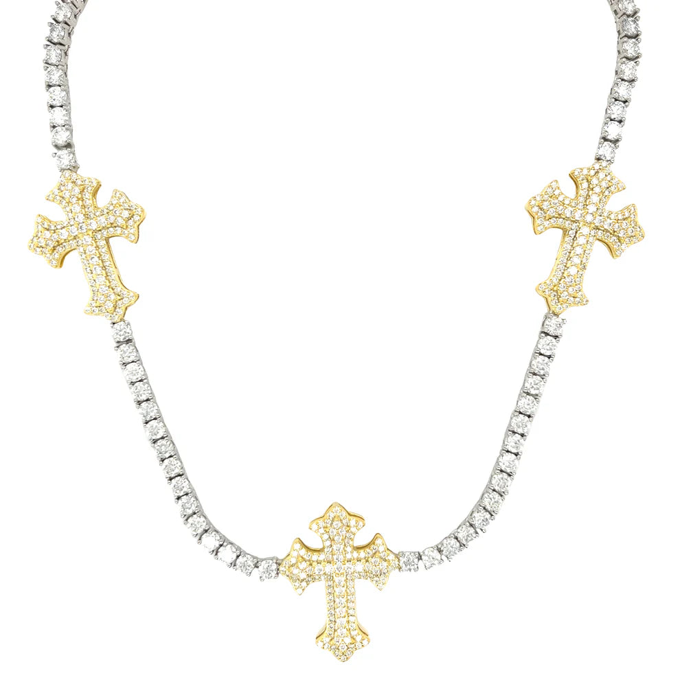3MM TENNIS CROSS CHAIN