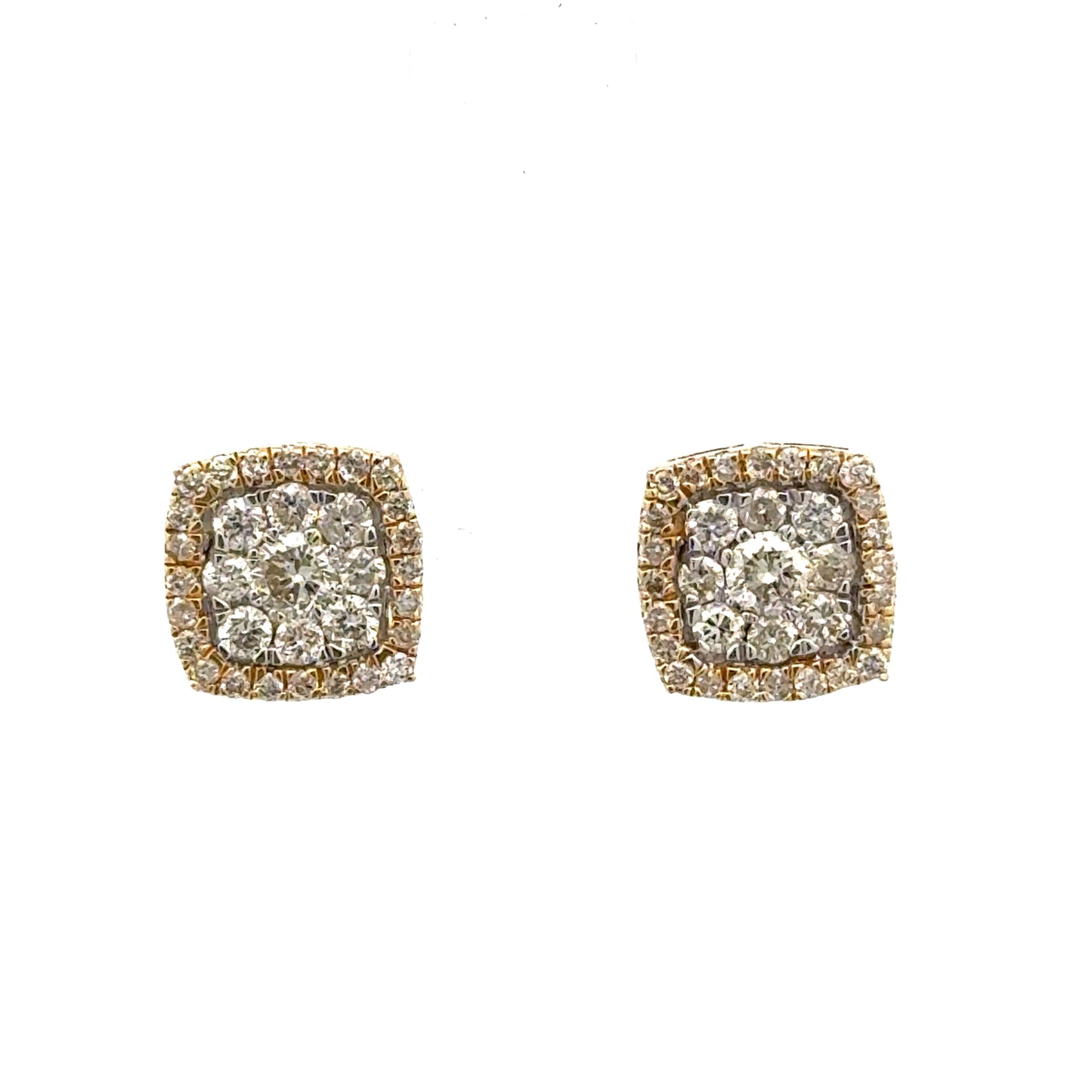 Square Diamond Earrings
