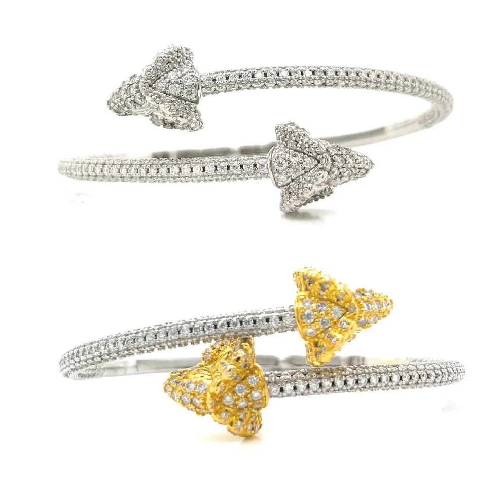 POINTED ARROW BANGLE ICED OUT (UNISEX)