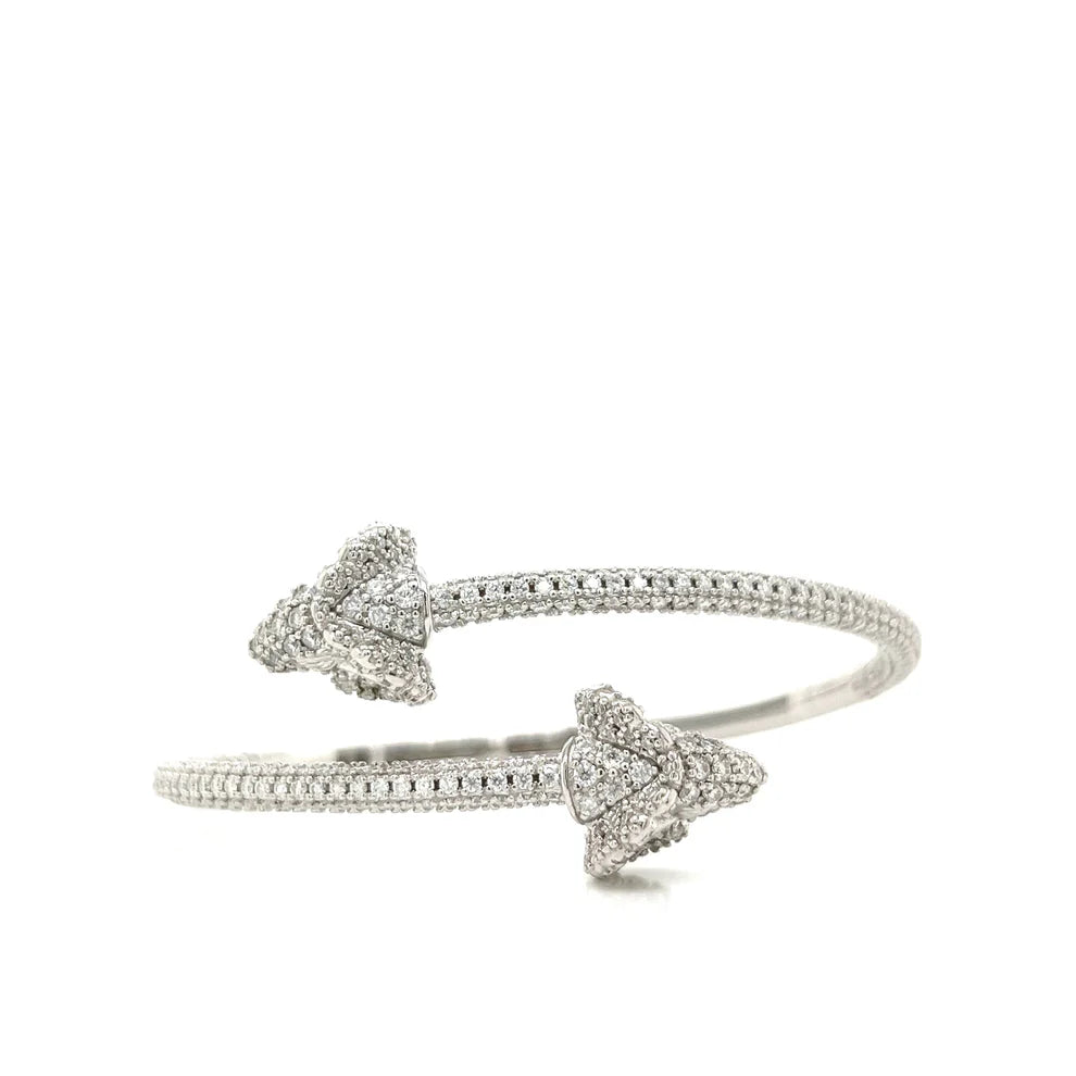 POINTED ARROW BANGLE ICED OUT (UNISEX)