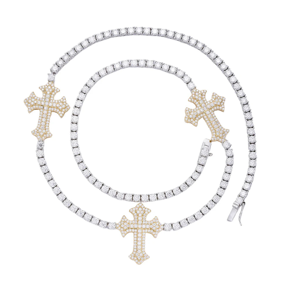 3MM TENNIS CROSS CHAIN
