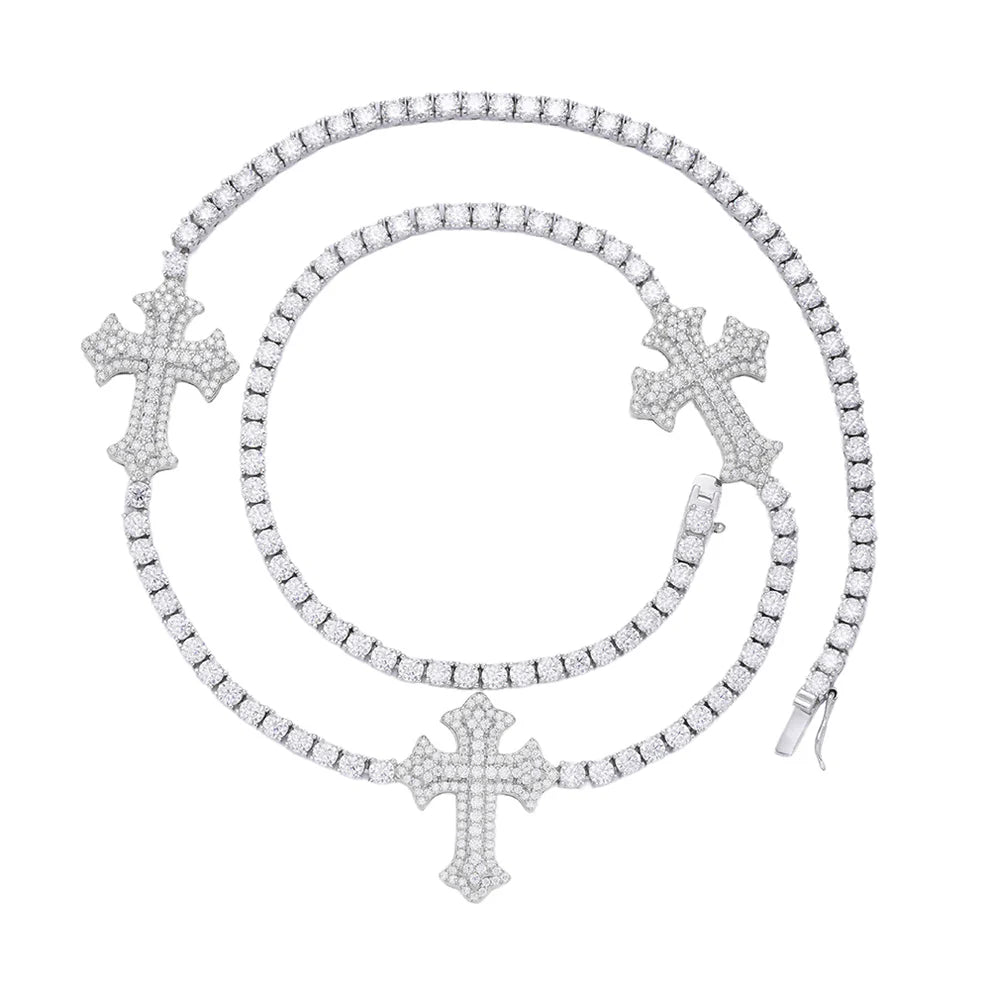 3MM TENNIS CROSS CHAIN