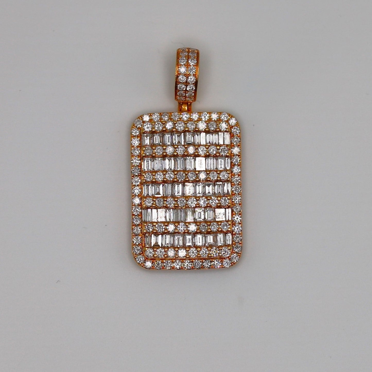 Diamond Dog Tag Pendant