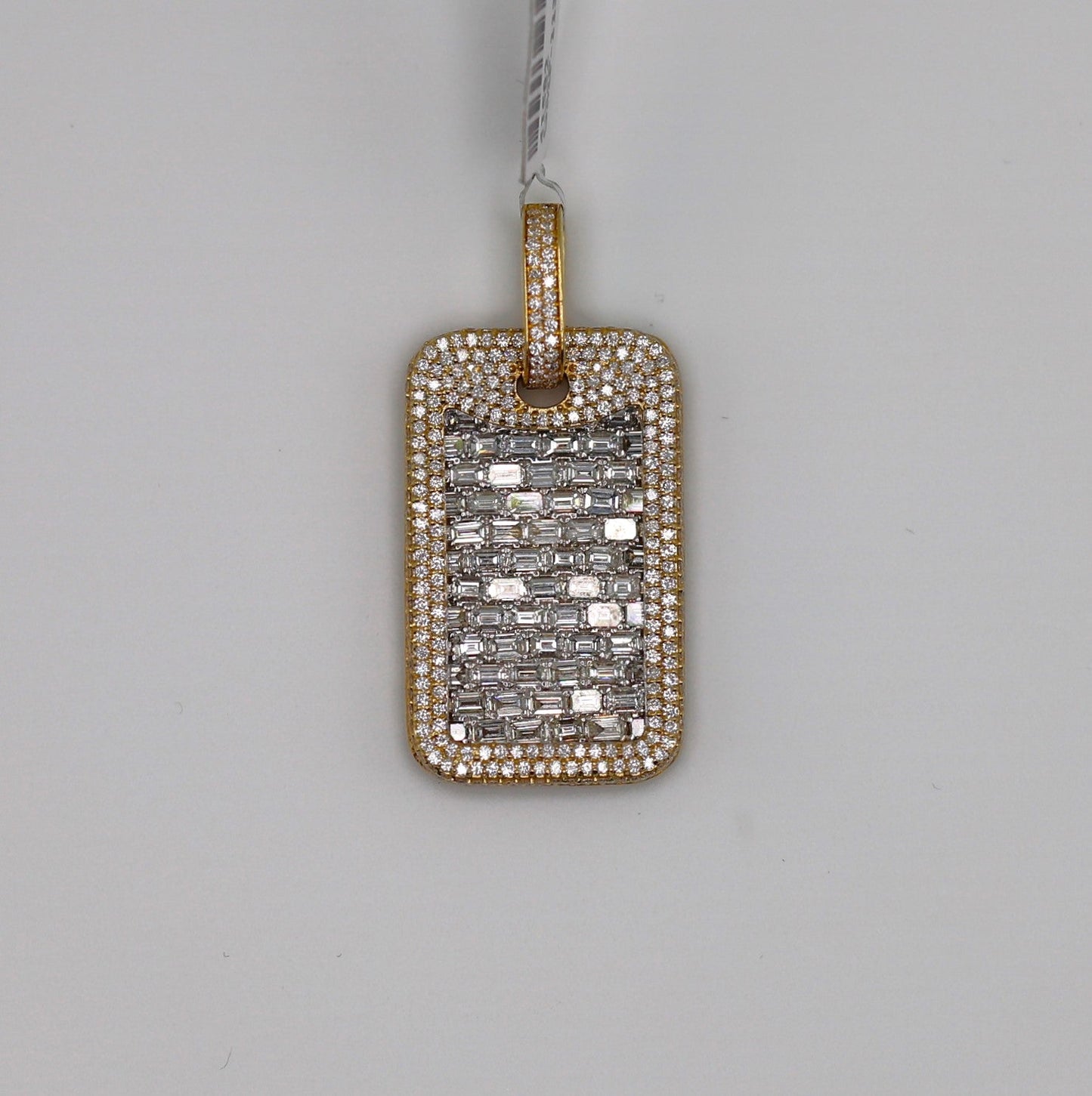 Diamond Dog Tag Pendant