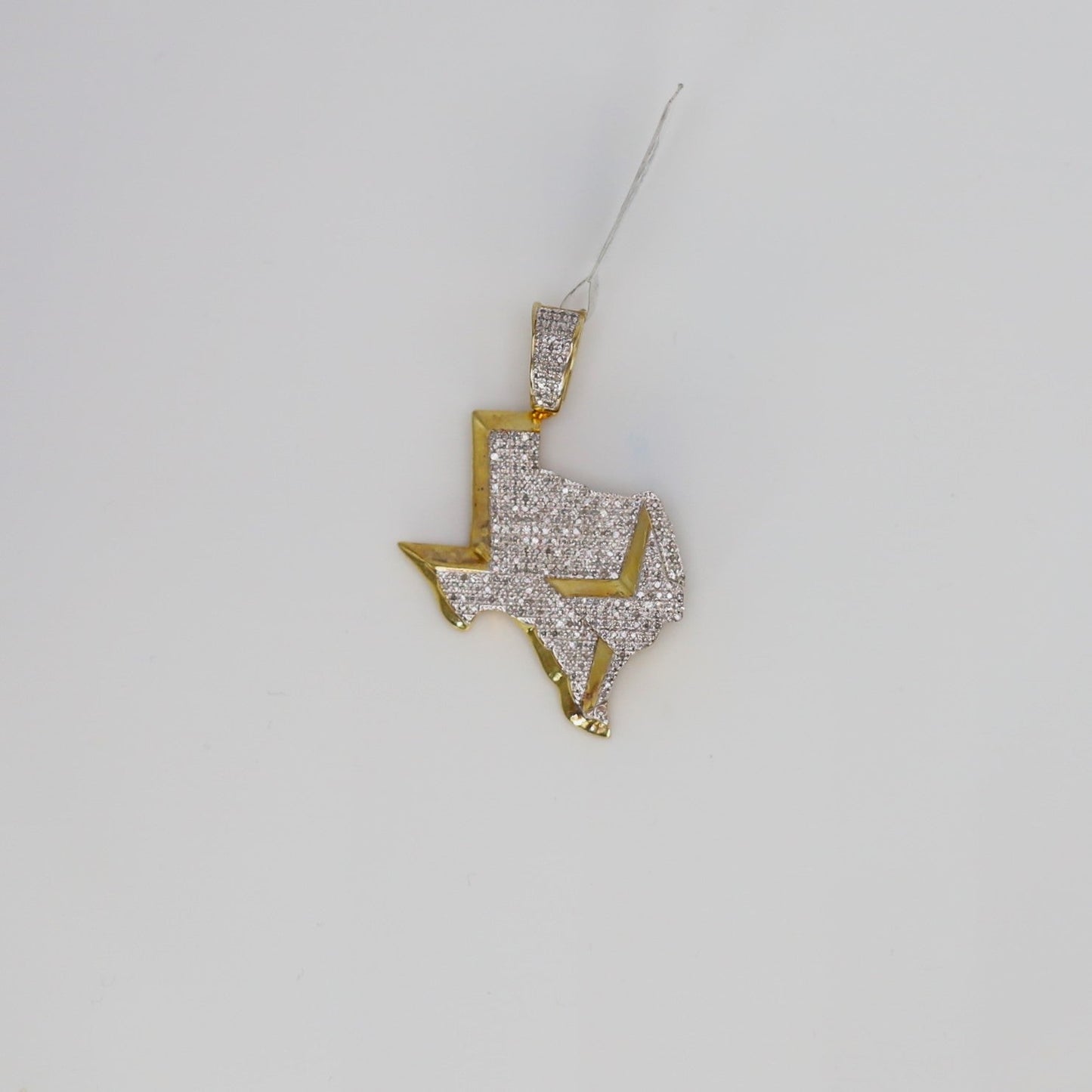 Diamond Texas Map Pendant