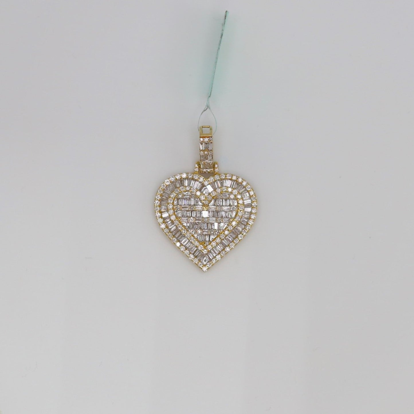 Diamond Hamsa Hand Pendant