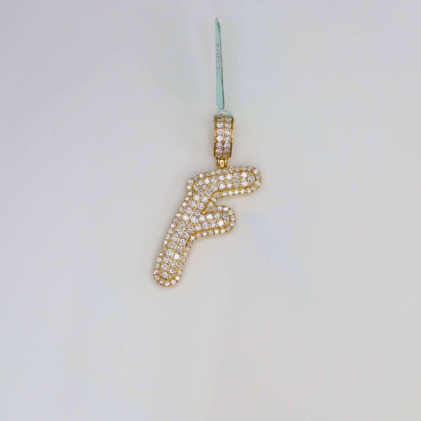 Diamond Letter F Pendant