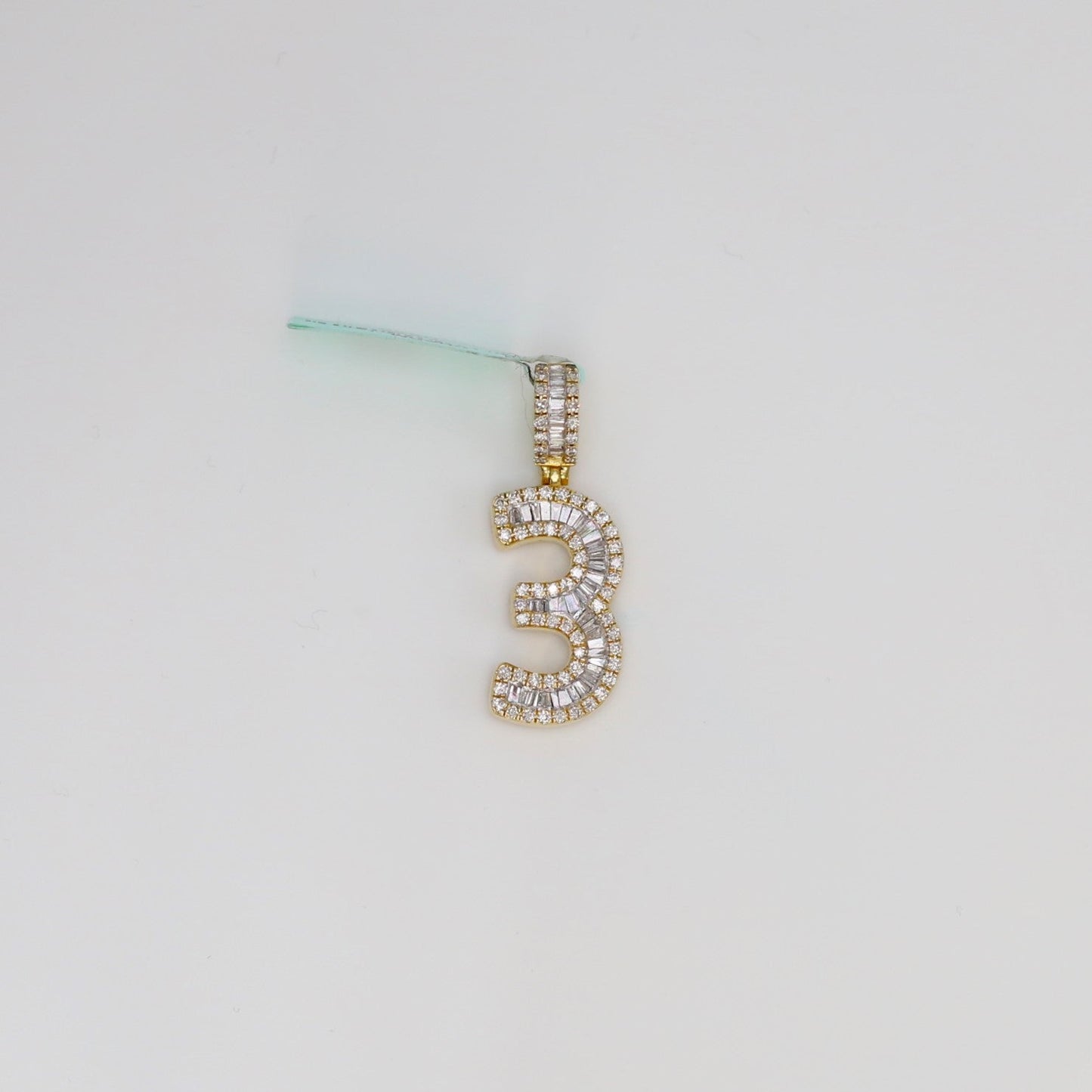 Diamond Number 3 Pendant