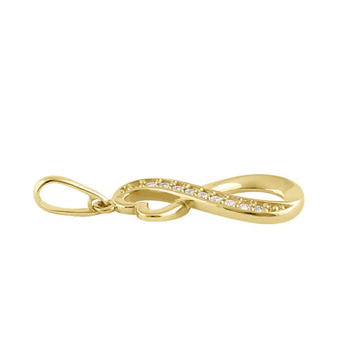 SOLIDE 14K INFINITE LOVE DIAMOND PENDANT