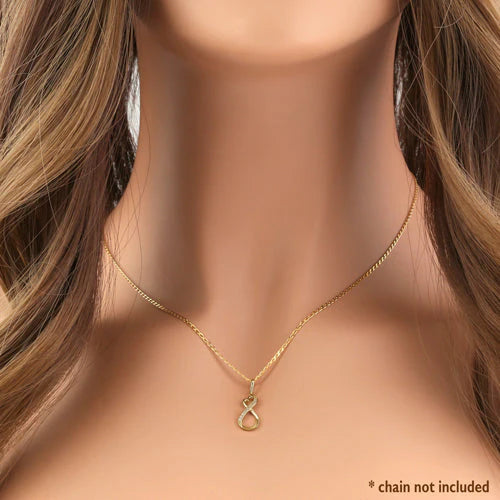 SOLIDE 14K INFINITE LOVE DIAMOND PENDANT