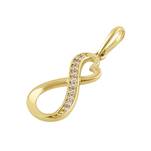 SOLIDE 14K INFINITE LOVE DIAMOND PENDANT