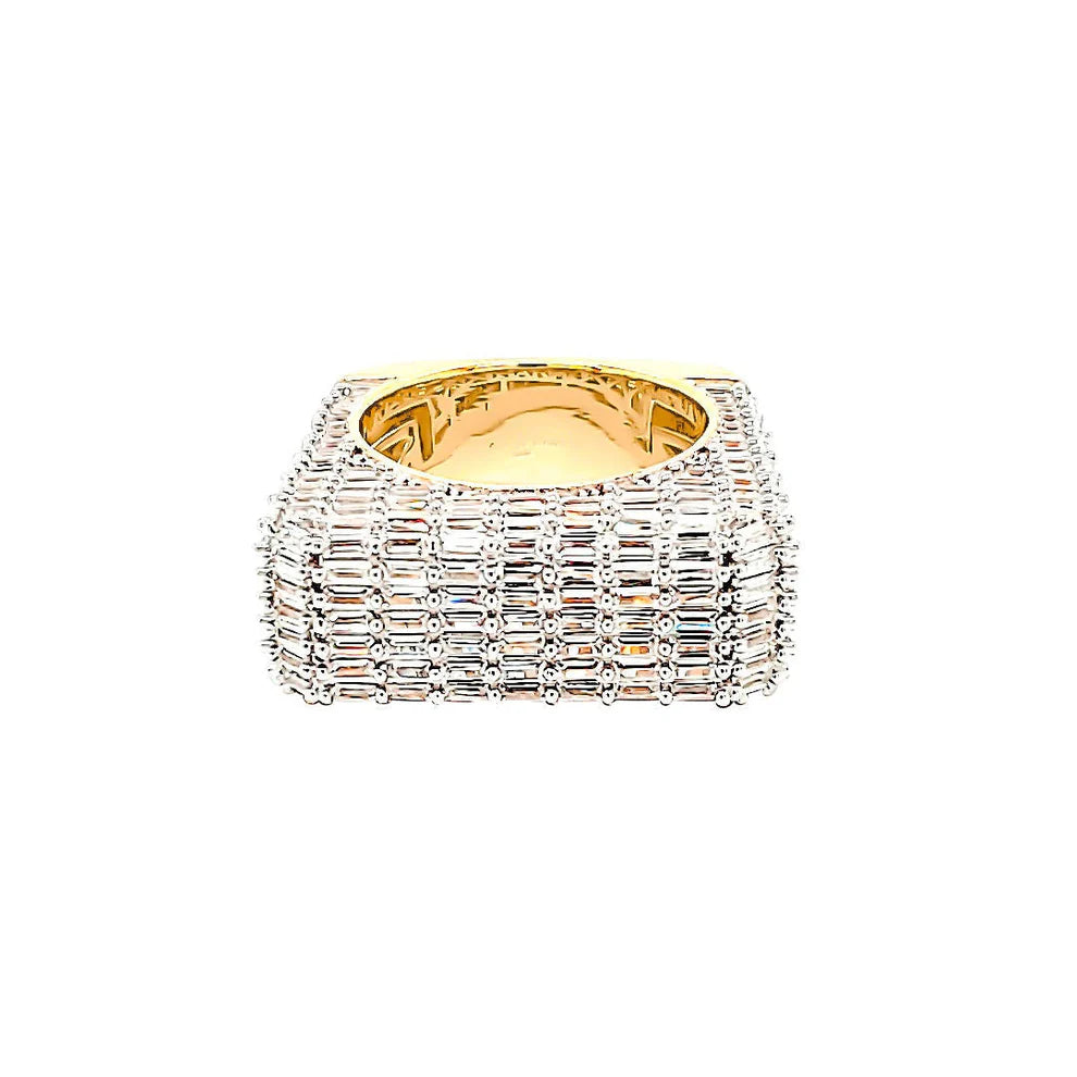 7 FRONT ROW BAGUETTE RING