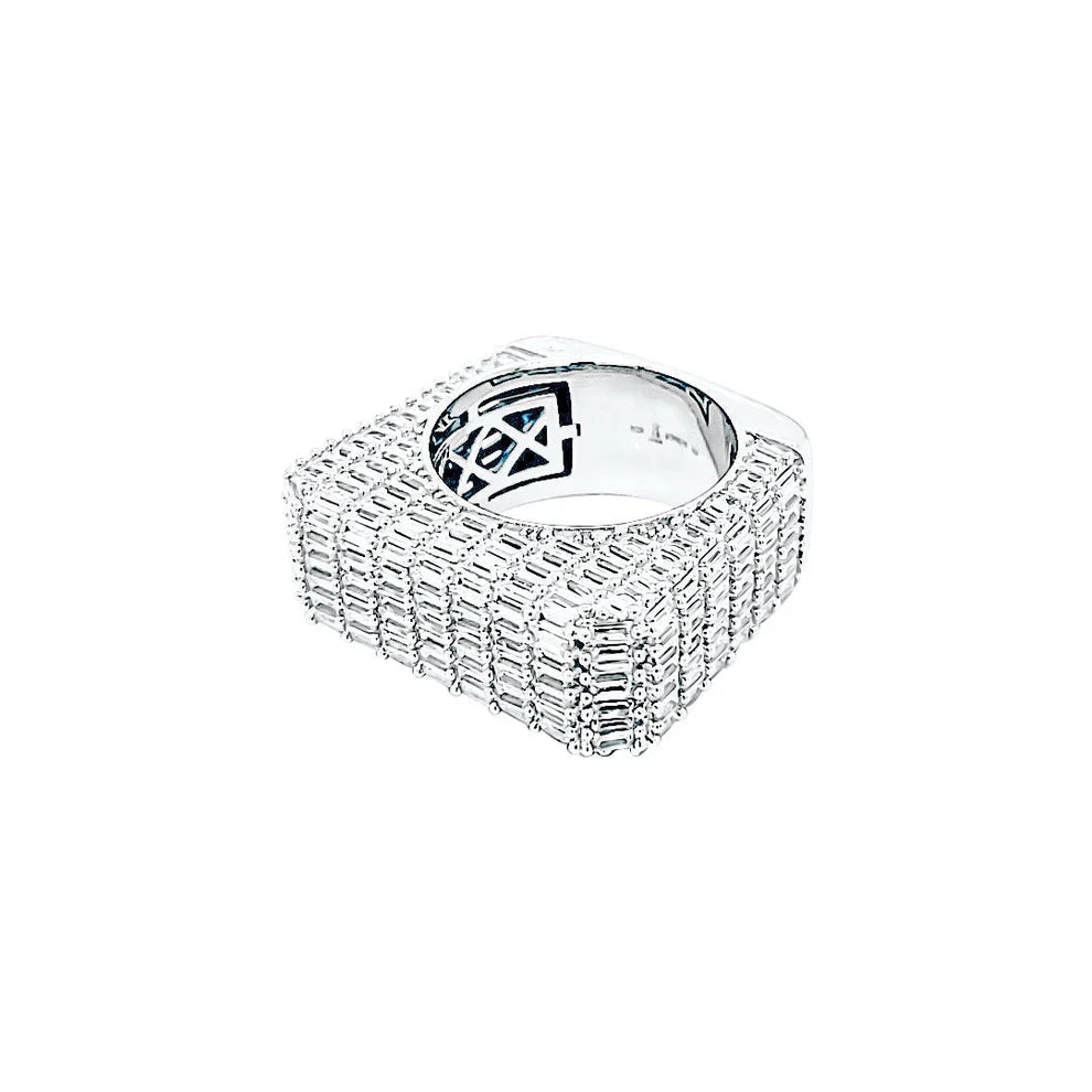 7 FRONT ROW BAGUETTE RING