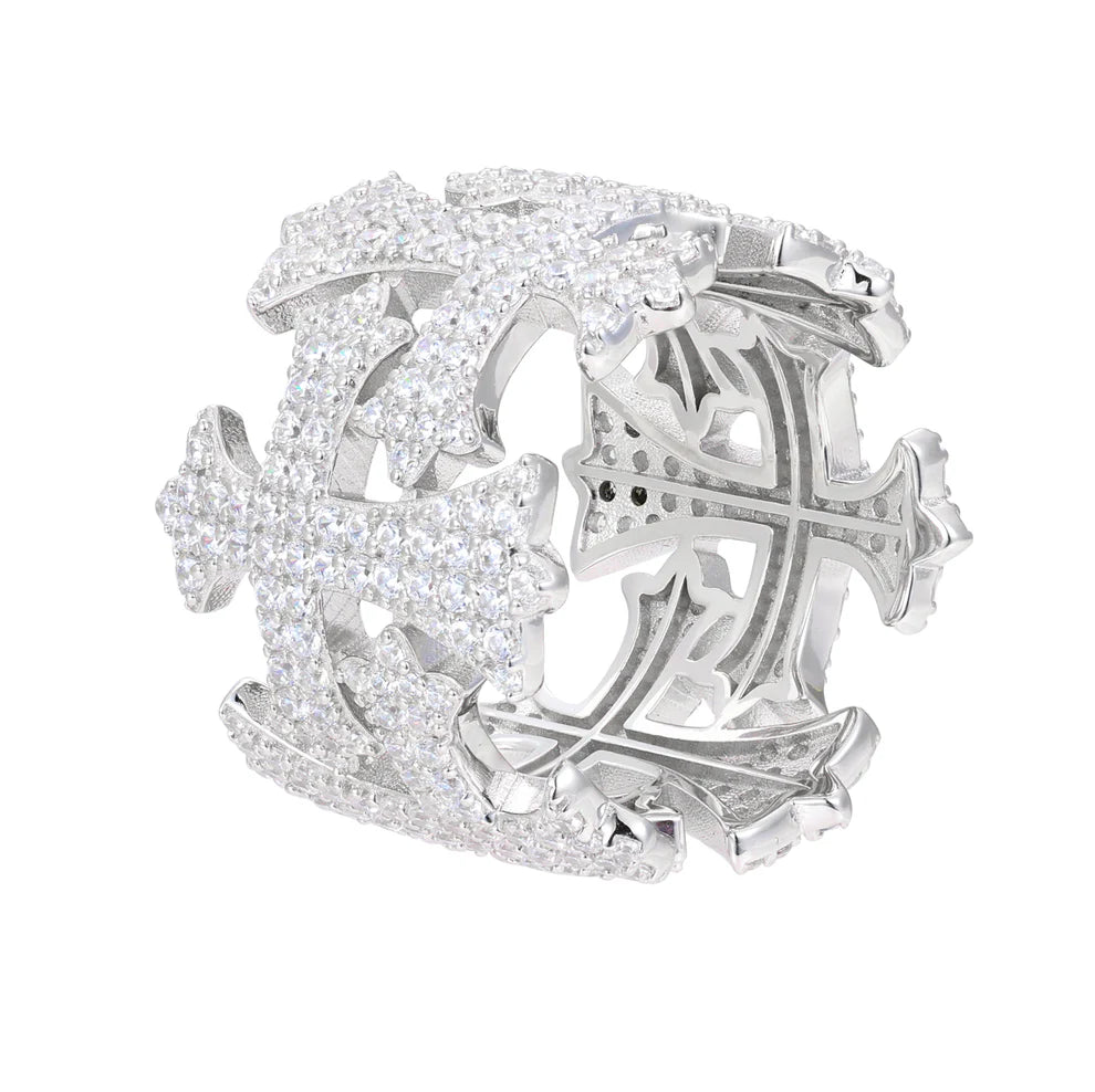TRIPLE CROSS RING