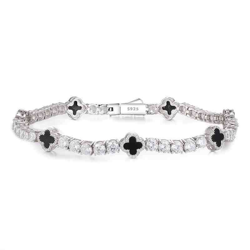 BLACK CLOVER TENNIS BRACELET