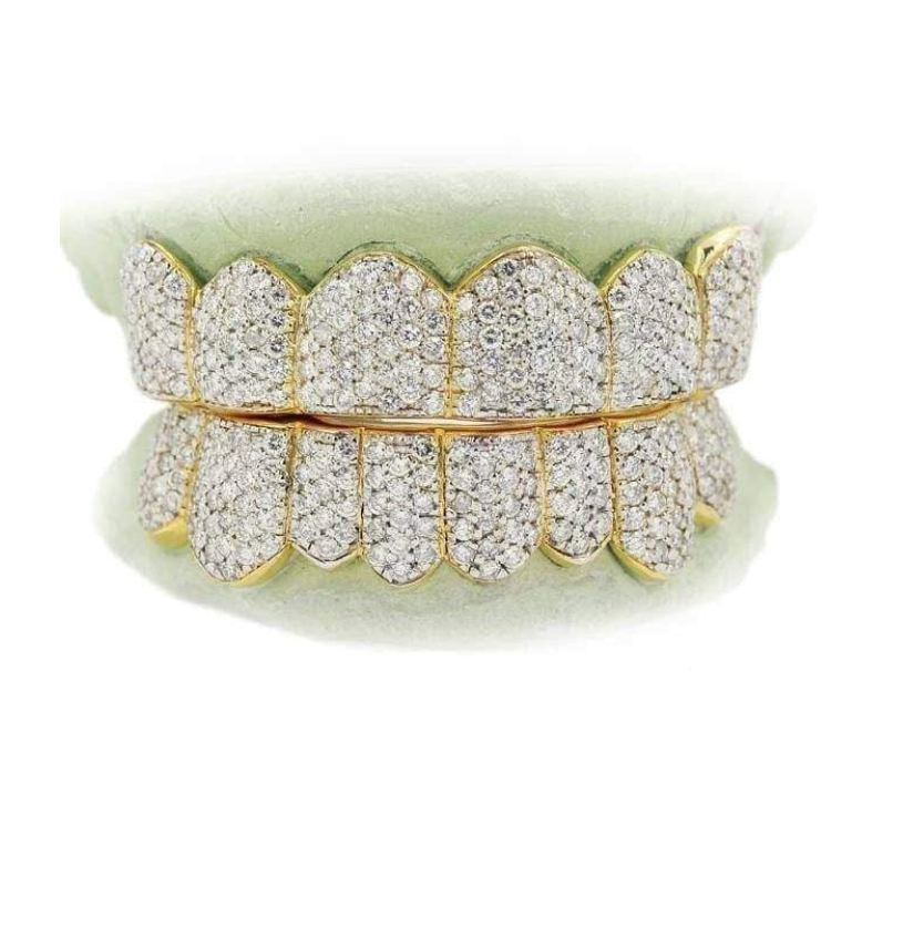 MOISSANITE on GOLD (HONEYCOMB)