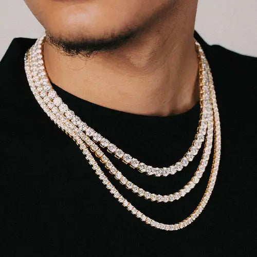 18" - TENNIS CHAINS 3MM - 5MM (UNISEX)