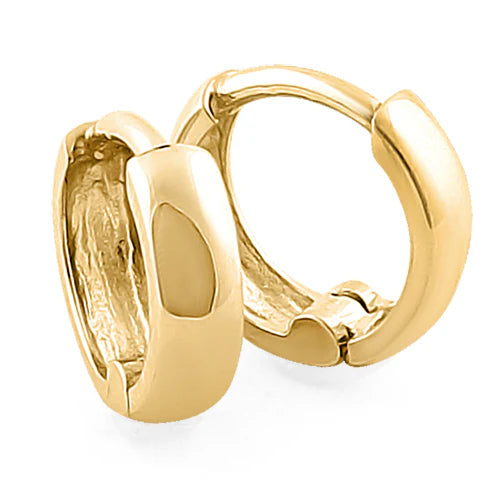 14K SOLID HOOPS