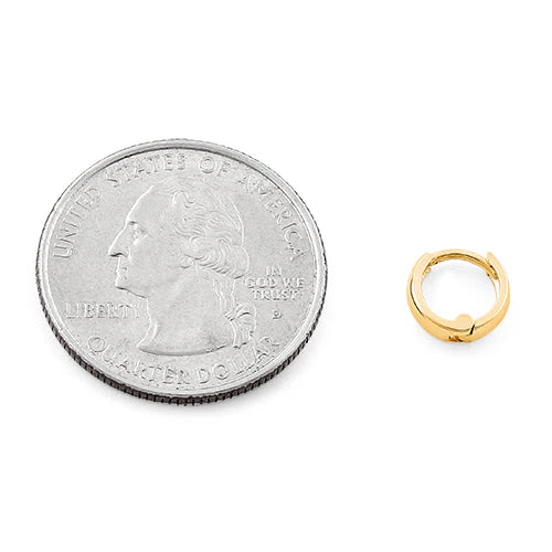 14K SOLID HOOPS