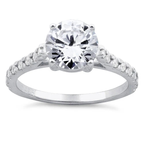 SILVER ROUND PROMISE RING