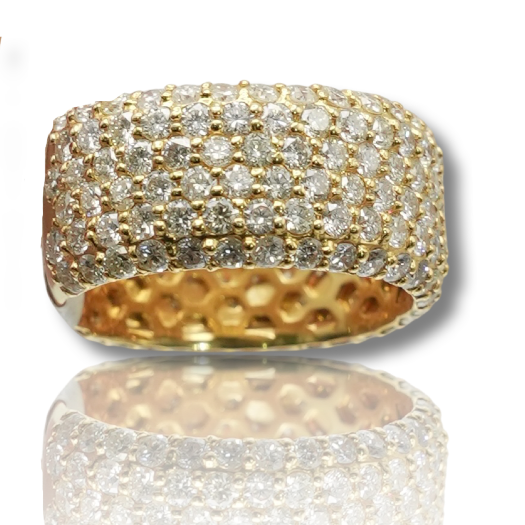 5 Row Diamond Band