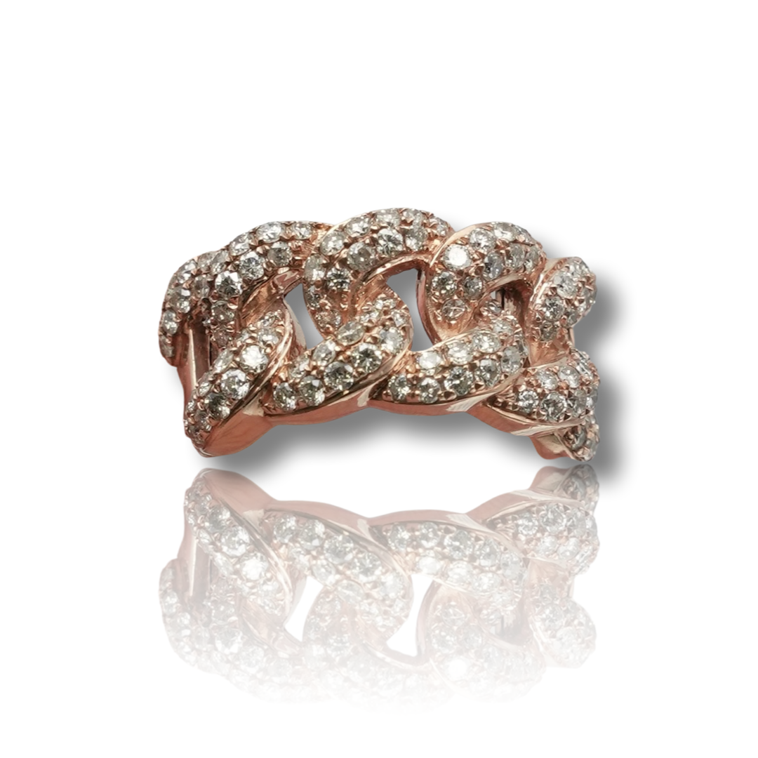 THE SIMPLE CUBAN DIAMOND RING