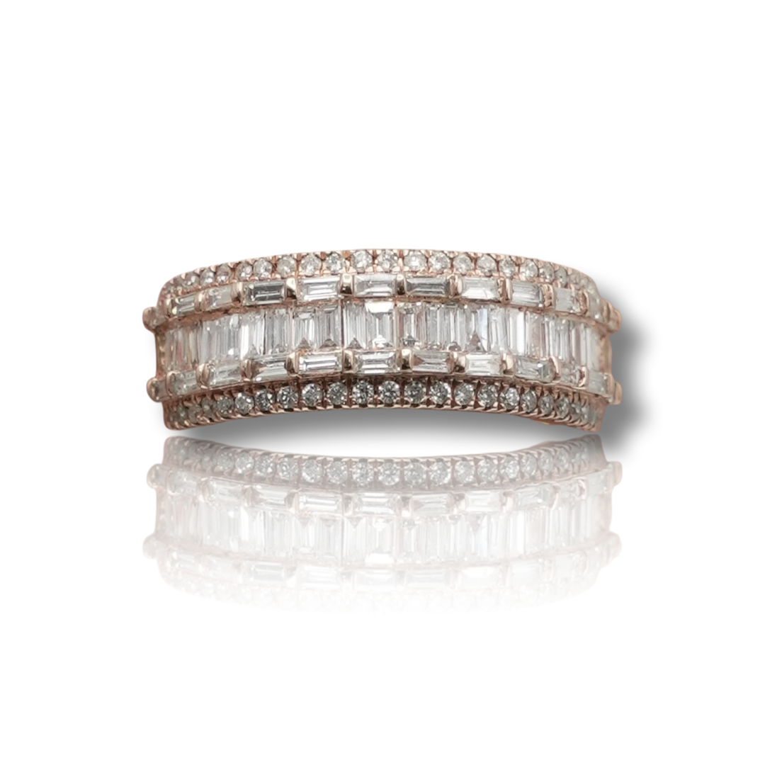 Men's Baguette Diamond Band