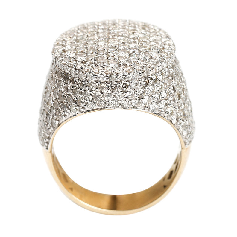 10K CIRCULAR DIAMOND RING