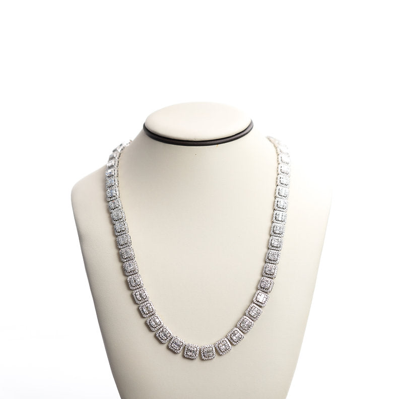 10K GOLD BAGUETTE TENNIS CHAIN