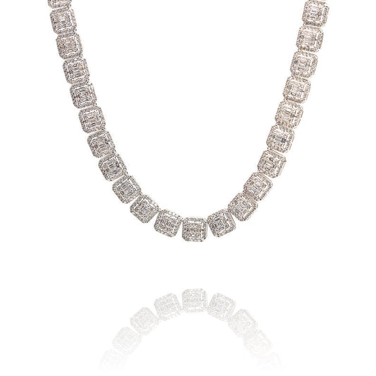 10K GOLD BAGUETTE TENNIS CHAIN