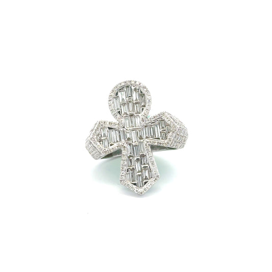 DIAMOND ANKH RING