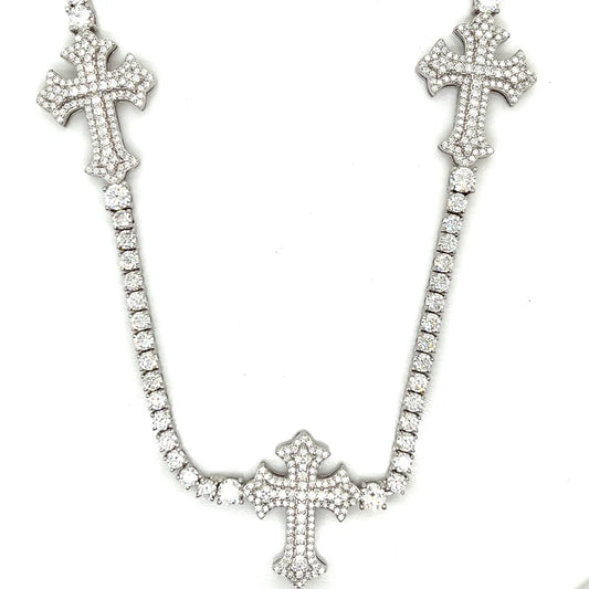 3MM TENNIS CROSS CHAIN