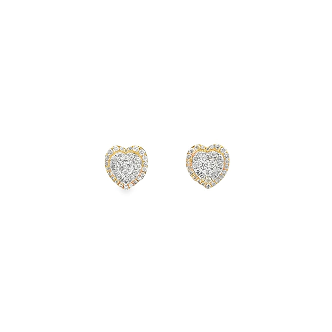 Diamond Heart Earrings