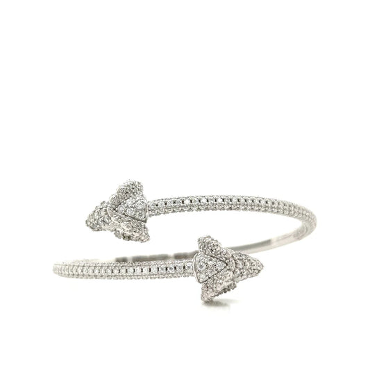 POINTED ARROW BANGLE ICED OUT (UNISEX)