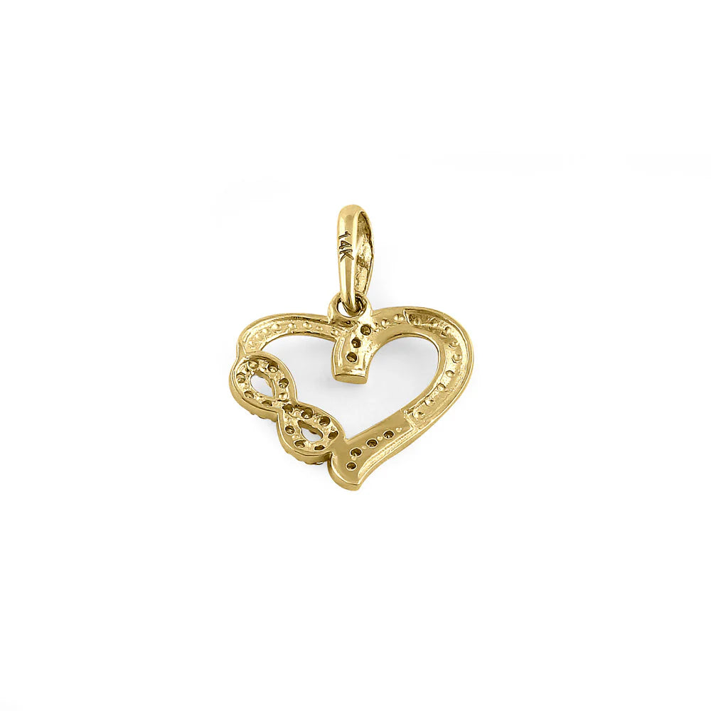 INFINITY GOLD HEART