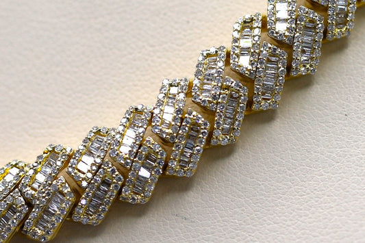 VS Baguette/Round Cuban Chain