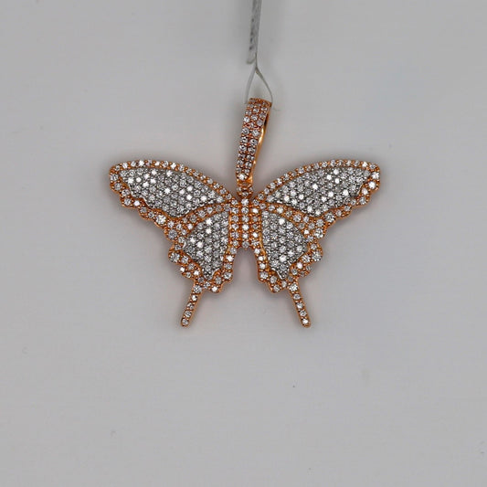 Diamond Butterfly Pendant
