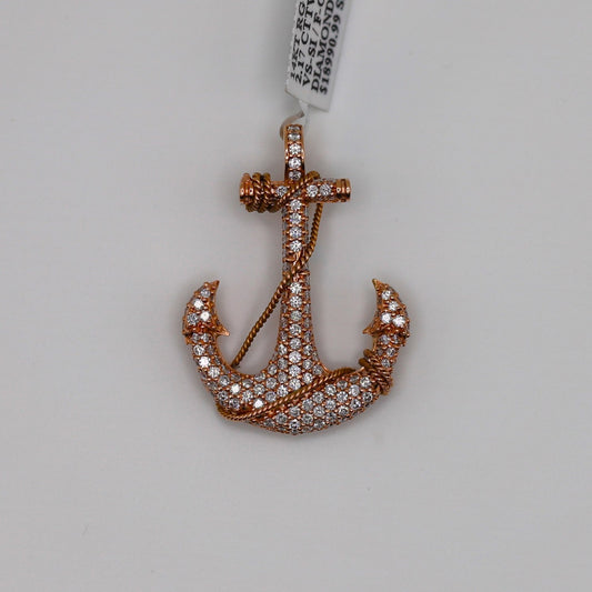 Diamond Ancher Pendant