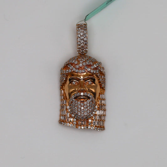 Diamond Jesus Pendant