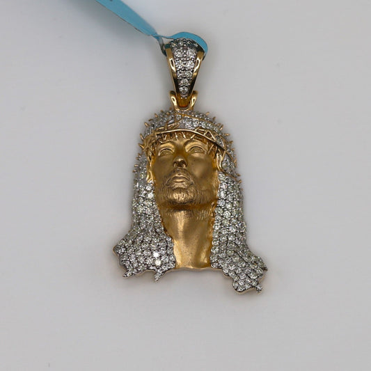 Diamond Jesus Pendant