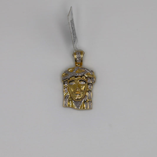 Diamond Jesus Pendant
