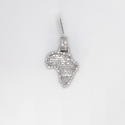 BAGUETTE AFRICA DIAMOND PENDANT
