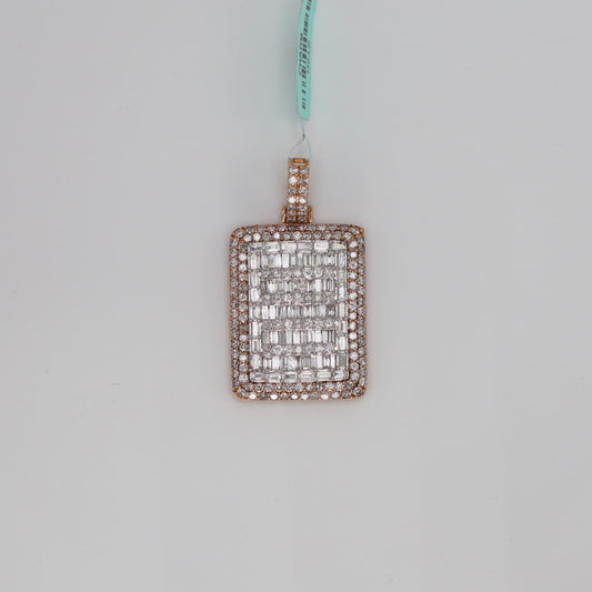 Diamond Dog Tag Pendant